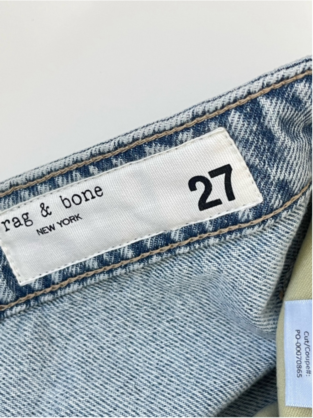 Rag and Bone Charlie Panelled Frayed Jeans Size 27 - Picture 11 of 15